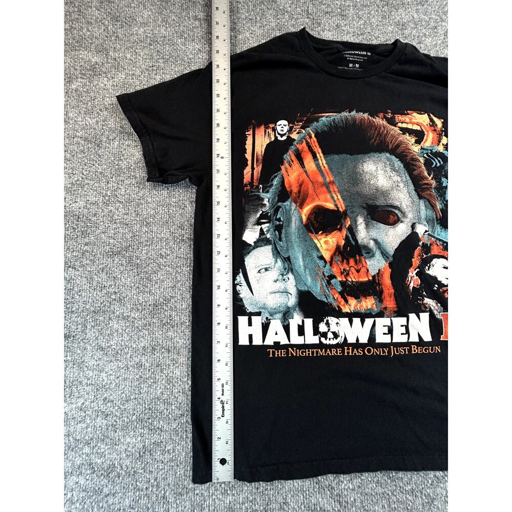 Halloween II Michael Myers Graphic Horror Movie T-Shirt Men's Medium Black - Picture 5 of 6